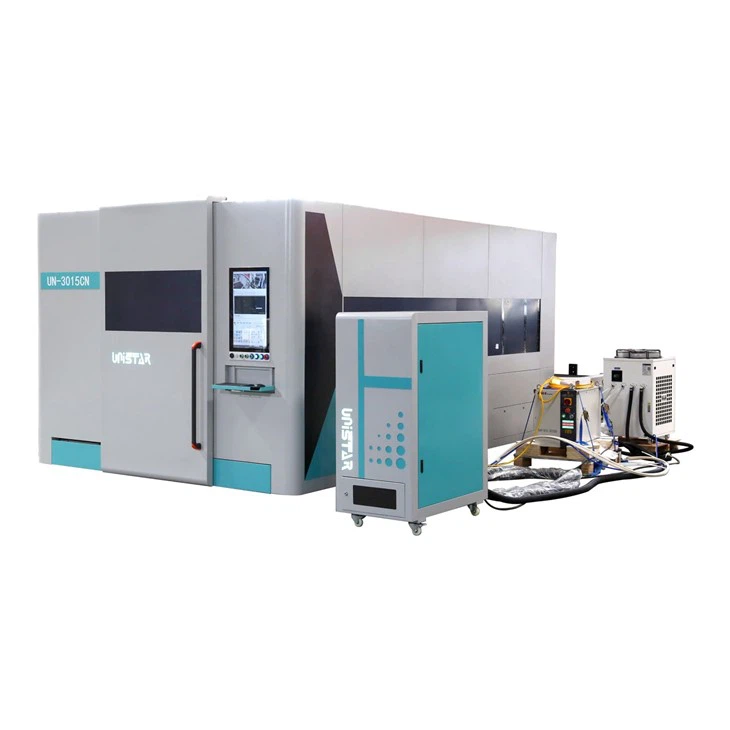 High Quality Fully Enclosed Steel Sheet Cutting Machine With Exchange Table For Sale High Quality Fully Enclosed Steel Sheet Cutting Machine With Exchange Table For Sale